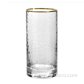 Gold Rimmed Glass Drinkware Set